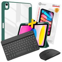 Kit Completo: Capa, Teclado, Mouse e Película para iPad A16 11ª Geração 2025 - Preto