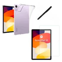 Kit Completo Capa transparente anti impacto Película Caneta Para Xiaomi Redmi Pad SE 11