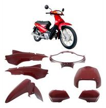 Kit Completo Carenagem Biz 100 2004 A 2005 7 Peças