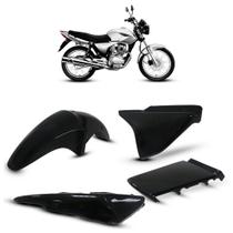 Kit Completo Carenagem CG 150 Titan 2004 2005 2006 2007 2008 Preto 5 Peças Kit Completo Carenagem CG 150 Titan 2004 2005 2006 2007 2008 Preto 5 Peças