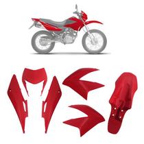 Kit completo carenagens NXR 150 2013 Vermelho