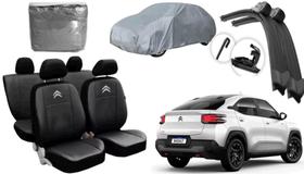 Kit Completo Citroën Basalt 2024 a 2025: Capa de Couro, Capa de Cobertura e Limpador Resistente