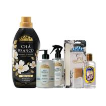Kit Completo Coala Laundry Chá Branco 5 Produtos Essenciais para Perfumação e Bem-Estar do Lar