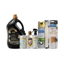 Kit Completo Coala Laundry Chá Branco 6 Produtos Essenciais para Limpeza e Perfume do Lar