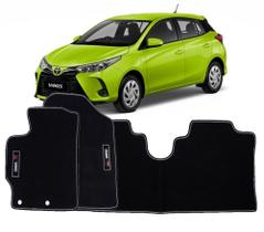 Kit Completo com 3P Tapetes Automotivos Específico Toyota Yaris 2018 a 2023
