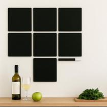 Kit Completo com 7 Placas Planner 24x24cm e Caneta de Giz Líquido