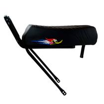 Kit Completo com Banco Mobilete Modelo Caloi Xr PicaPau Com Garupeira Rabetão Mais Presilha e Canote