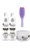 Kit Completo Controle De Queda Argila Preta Use Me 3x300ml