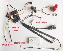 Kit Completo Controle Wireles E Receptor Carro Infantil 12v Kit Completo Controle Wireles E Receptor Carro Infantil 12v