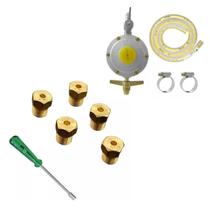 Kit Completo Conversão Fogão Gás Botijão Glp Injetor Reg 2kg