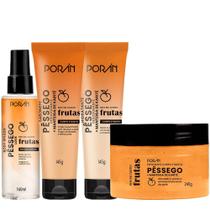 Kit Completo Corpo e Rosto Pessego Cuidados Porán