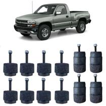 Kit Completo Coxim Cabine Carroceria 5cm Elevar Silverado