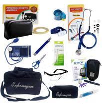 Kit Completo da Enfermagem Luxo Premium c/ Bolsa +Necessaire