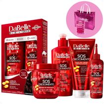 Kit Completo DaBelle Sos Crescimento: Com Shampoo 375ml e Condicionador 175ml, Máscara 400g, Finalizadores + Mimos Kit Completo DaBelle Sos Crescimento: Com Shampoo 375ml e Condicionador 175ml, Máscara 400g, Finalizadores + Mimos