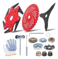 Kit Completo de 4 Lâminas De corte Acessórios Para Roçadeira