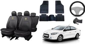 Kit Completo de Acessórios Fluence 09-17 com Tapete e Capa de Volante