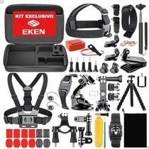 Kit Completo de Acessórios para Câmera Eken - Inclui Maleta Bastão e Suportes - Armando