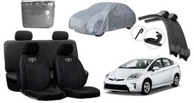 Kit Completo de Acessórios para Prius 10-21: Capa de Couro + Capa de Cobrir e Limpador de Parabrisa