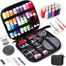 Kit Completo de Agulhas de Costura Manual Portátil e Multifuncional com Caixa Organizadora