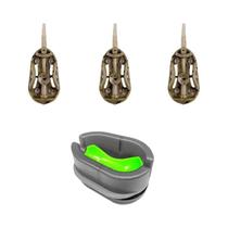 Kit completo de alimentador de pesca de carpa - lançador de isca de alta velocidade com molde