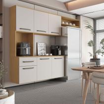 Kit Completo De Armário Aéreo Clean 6p Cozinha P Apartamento