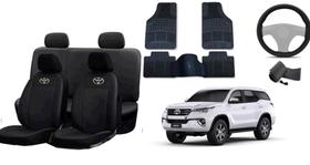 Kit Completo de Capa de Couro SW4 10-22 + Tapete e Capa de Volante