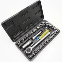 Kit Completo De Chave Catraca Com Torque Utilização Mecânica