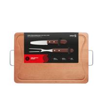 Kit Completo de Churrasco Stolf com faca e garfo 40cm x 21cm