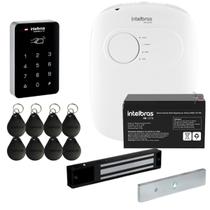 Kit Completo de Controle de Acesso Intelbras Digiprox SA 202 com Fechadura Eletroímã e Fonte Nobreak
