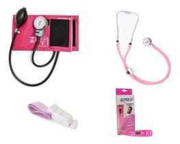 Kit Completo De Enfermagem Com Garrote + Termometro - Pamed