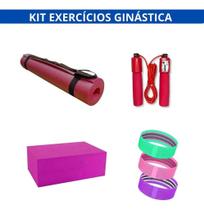kit completo de exercícios 4 unidades yoga atividade física emagrecer redução gordura motivação