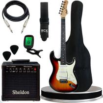 Kit Completo de Guitarra Tagima Memphis + Amplificador e Acessórios Kit Completo de Guitarra Tagima Memphis + Amplificador e Acessórios