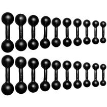 Kit Completo de Halteres Redondo de Ferro Fundido Pares de 1 ao 10Kg