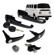 Kit Completo de Maçanetas Externas com Cilindro de Ignição Kombi Clipper 77 á 96 .