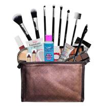 Kit Completo De Maquiagem + Bz19-3 - Pele Parda - Bazar Web