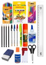 Kit Completo de Material Escolar Ensino Fundamental