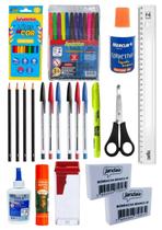 Kit Completo de Material Escolar Ensino Infantil Ensino Fundamental e Ensino Médio Econômico Kit Completo de Material Escolar Ensino Infantil Ensino Fundamental e Ensino Médio Econômico
