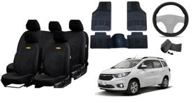 Kit Completo de Proteção para Spin 2012-2021: Capa de Couro, Tapetes e Capa de Volante