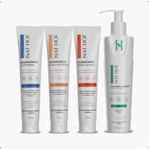Kit Completo de Recuperação Intensiva NAT HOF 4 peças Creme Hidratante Corporal, Mãos, Pés e Sabonete Pele Sensível Kit Completo de Recuperação Intensiva NAT HOF 4 peças Creme Hidratante Corporal, Mãos, Pés e Sabonete Pele Sensível