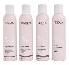 Kit completo de sprays rigolim light, dark, ultra e dry sine