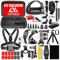 Kit Completo de Suportes Para Câmera Akaso V50 EK7000 Brave 7 LE Para Aventuras e Esportes
