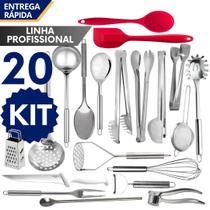 Kit Completo de Talheres 100% Inox Pegador Colher Concha Kit Completo de Talheres 100% Inox Pegador Colher Concha