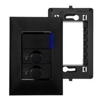 Kit Completo Dimmer Duplo Para Lâmpada com Placa 4x2 Preto PIAL Plus+ Legrand