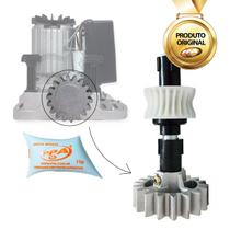 Kit Completo Eixo Coroa Z23 Engrenagem Z18 Com Graxa PPA