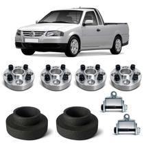 Kit Completo Elevar Saveiro Espaçador 32mm até G4 Todas Kit Completo Elevar Saveiro Espaçador 32mm até G4 Todas