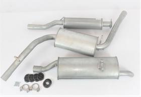 Kit Completo Escap Abafador Inter + Silencioso Inter + Silencioso Traseiro Santana Quantum 85/92 Kit Completo Escap Abafador Inter + Silencioso Inter + Silencioso Traseiro Santana Quantum 85/92