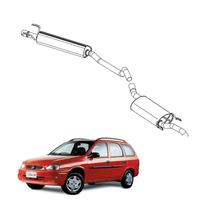 Kit Completo Escapamento Corsa Wagon 1.6 1997 a 2002 Opciona Kit Completo Escapamento Corsa Wagon 1.6 1997 a 2002 Opciona