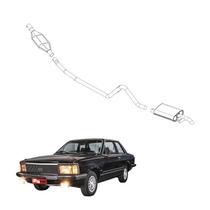 Kit Completo Escapamento Del Rey 1982 a 1984 Aço Galvanizado