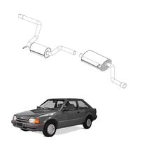 Kit Completo Escapamento Escort 1.8 1990 a 1992 Aço Galvani Kit Completo Escapamento Escort 1.8 1990 a 1992 Aço Galvani