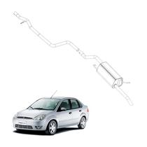 Kit Completo Escapamento Fiesta Sedan 1.0 2005 a 2007 Aspira